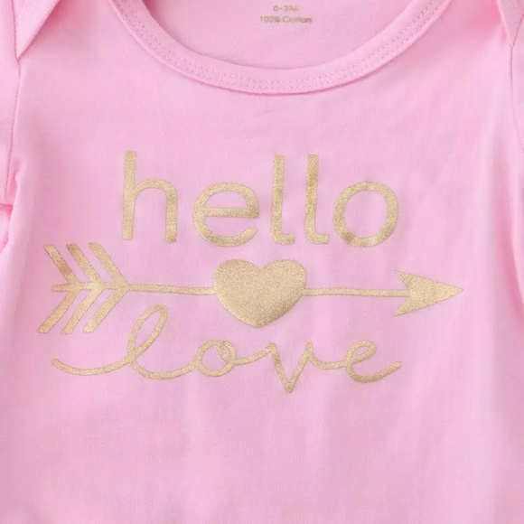 Infant Girls 3 Piece Shirt Bloomers Leg Warmers - Picture 5 of 7